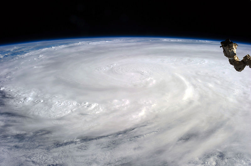 Image of Typhoon Haiyan taken from the International Space Station.