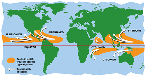 hurricane map