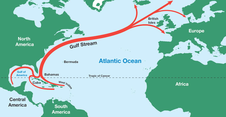 movement of ocean currents