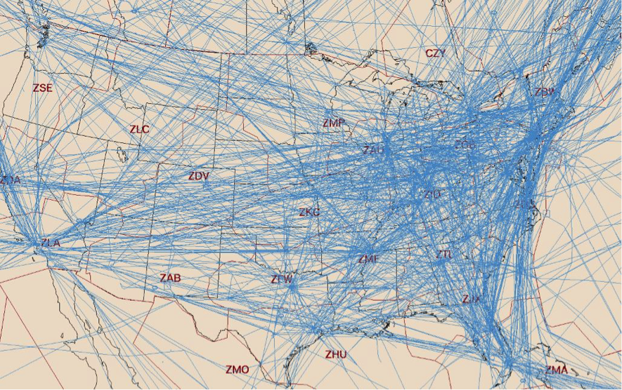 United States Air Traffic Map Smooth Flying | NOAA SciJinks – All About Weather