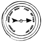 a drawing of a barometer
