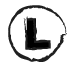 a drawing of a low pressure symbol L