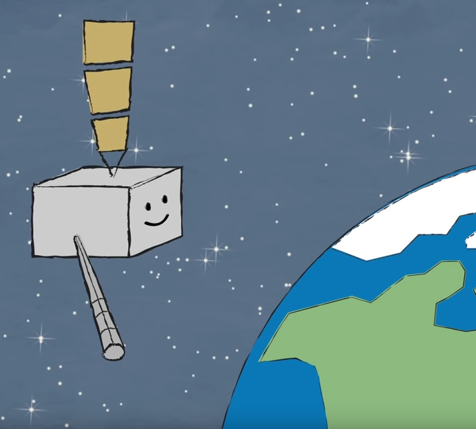 a thumbnail of a cartoon GOES-R series satellite.