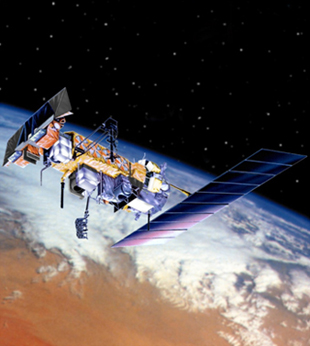 computer generated image of a POES satellite