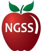 apple with the letters ngss
