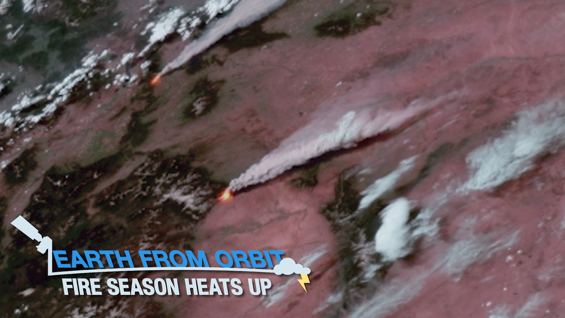 Image of Mescal Fires in southeastern Arizona