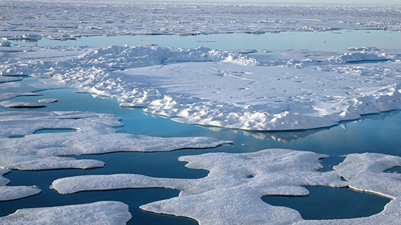 Image of the arctic frozen over