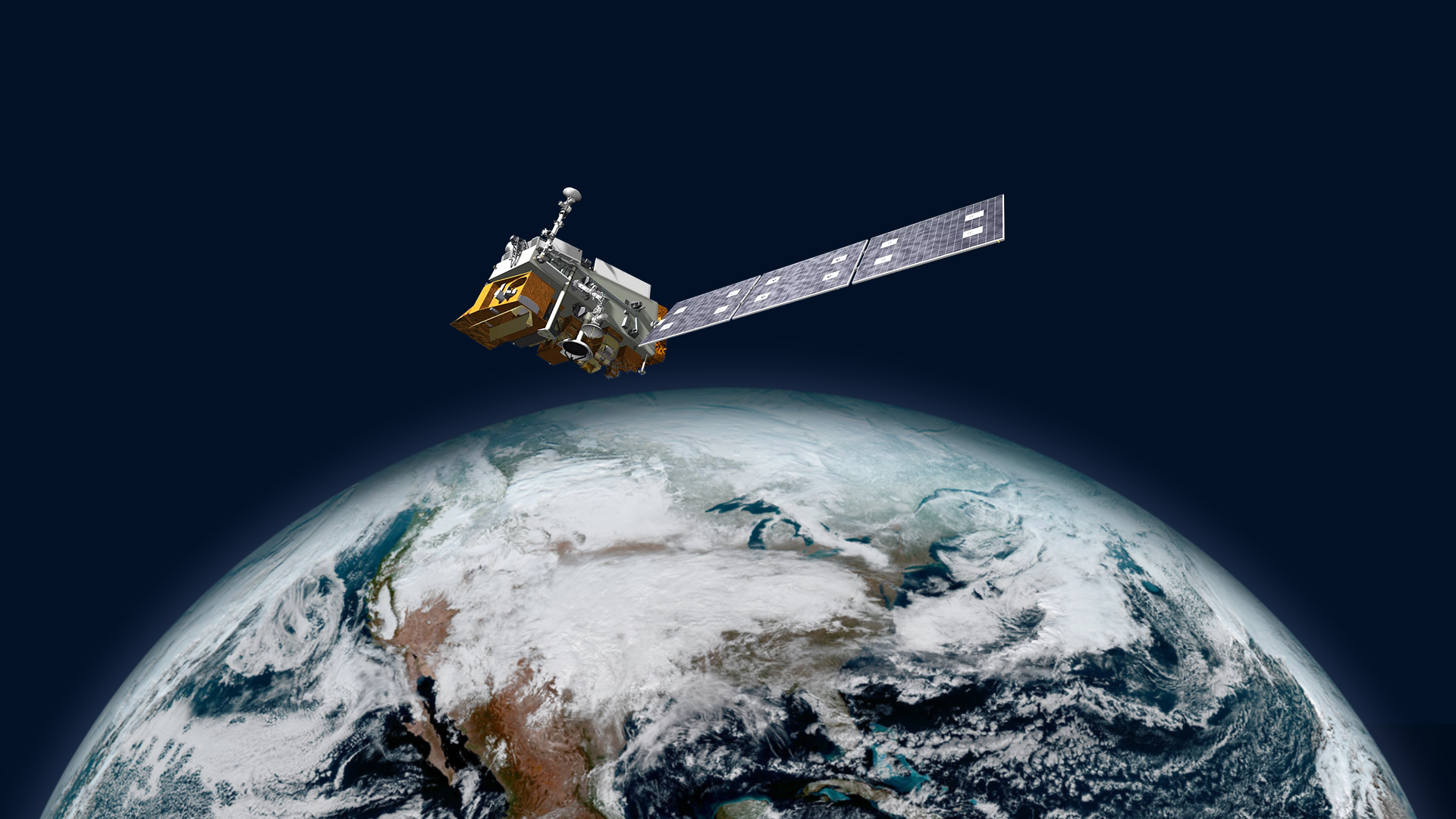 JPSS satellite orbiting the Earth