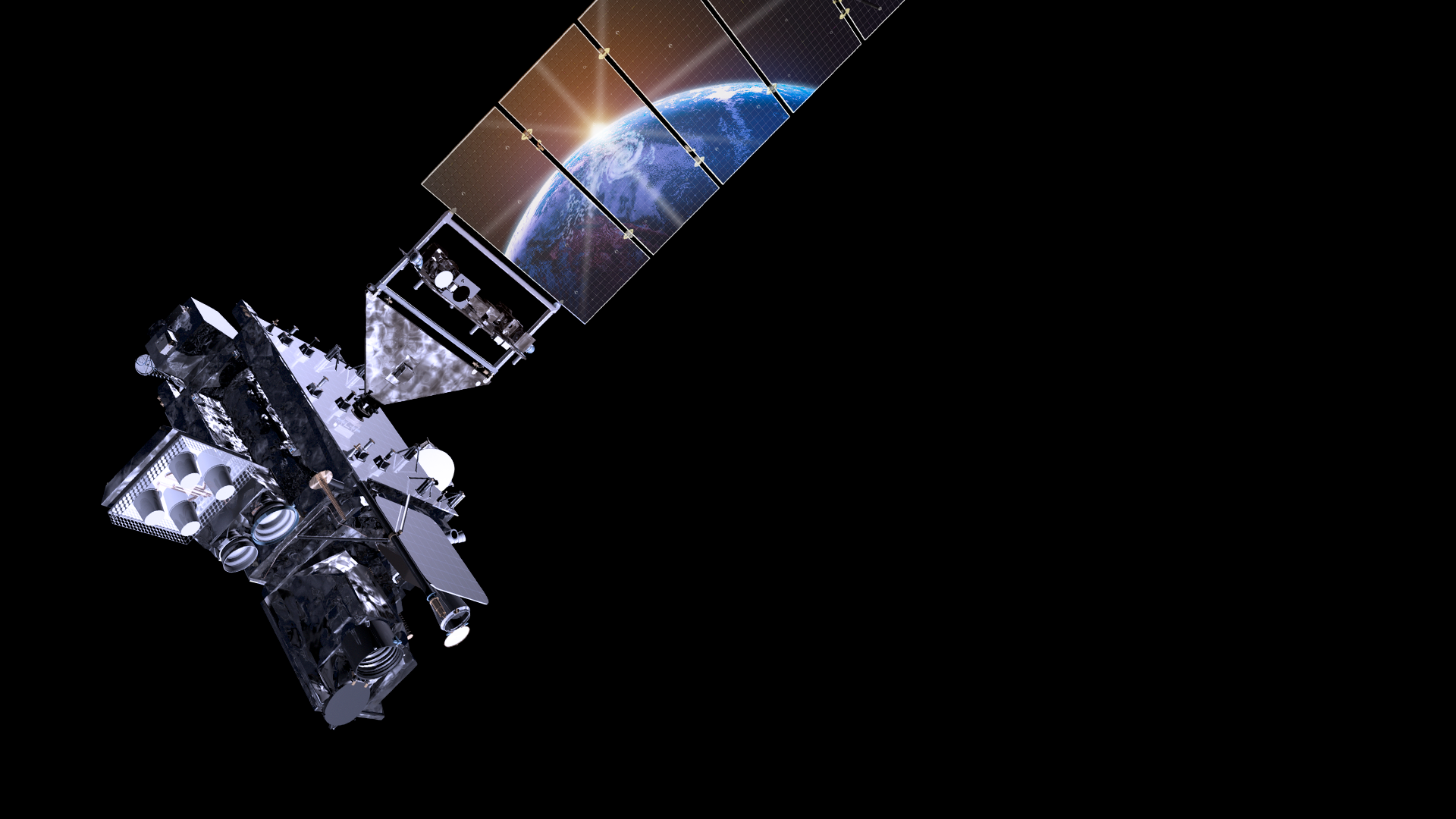 GOES-R series satellite rendering