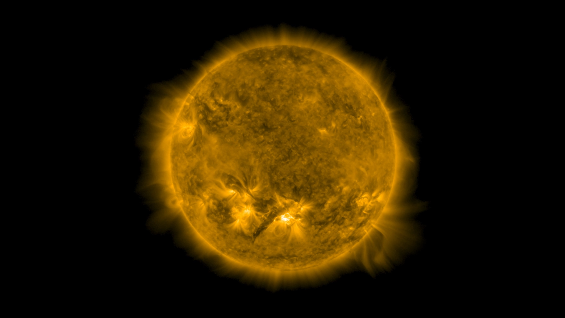 Image of a solar flare