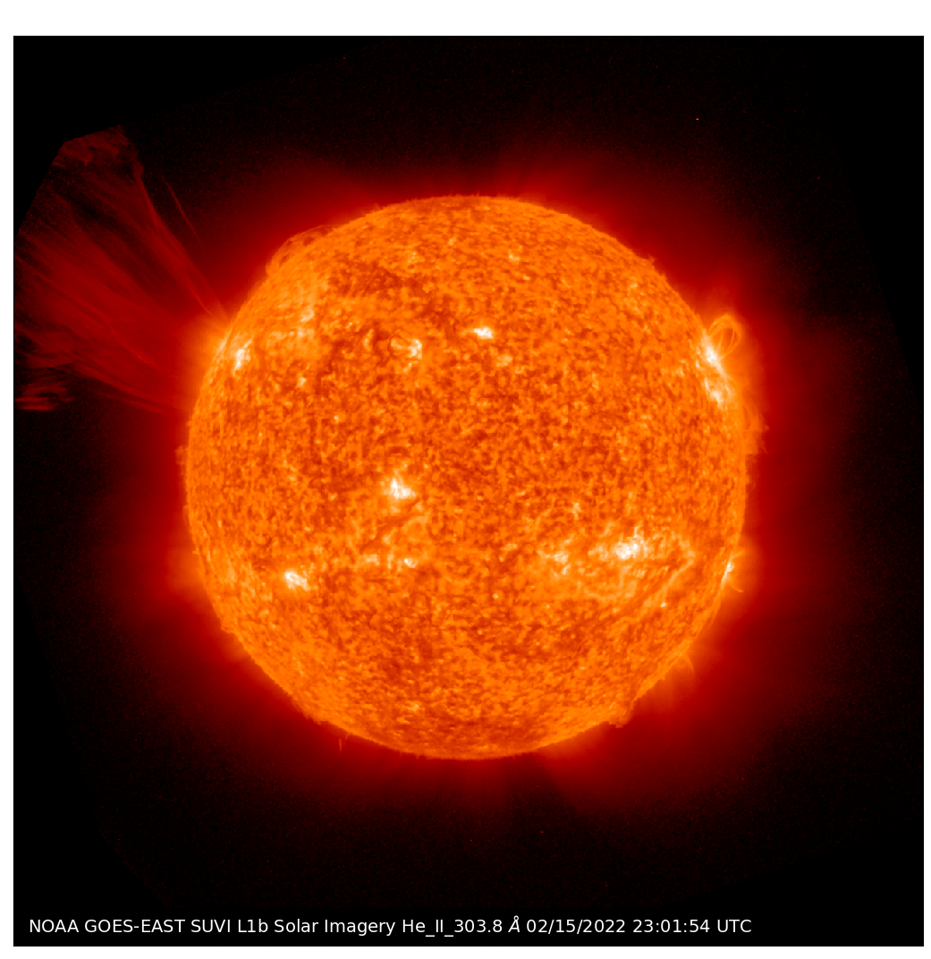 Image of a solar Flare