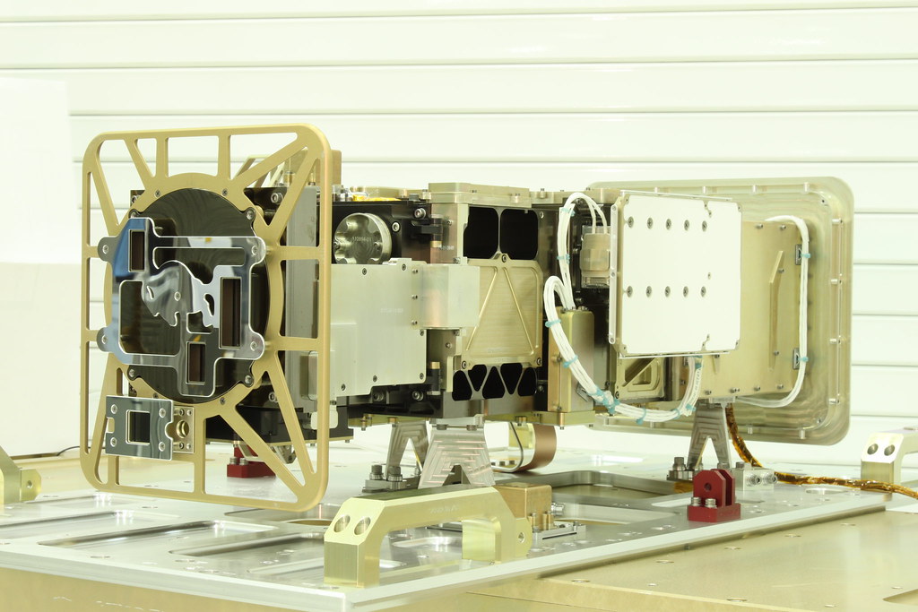 Side view of the GOES-R series EXIS instrument suite
