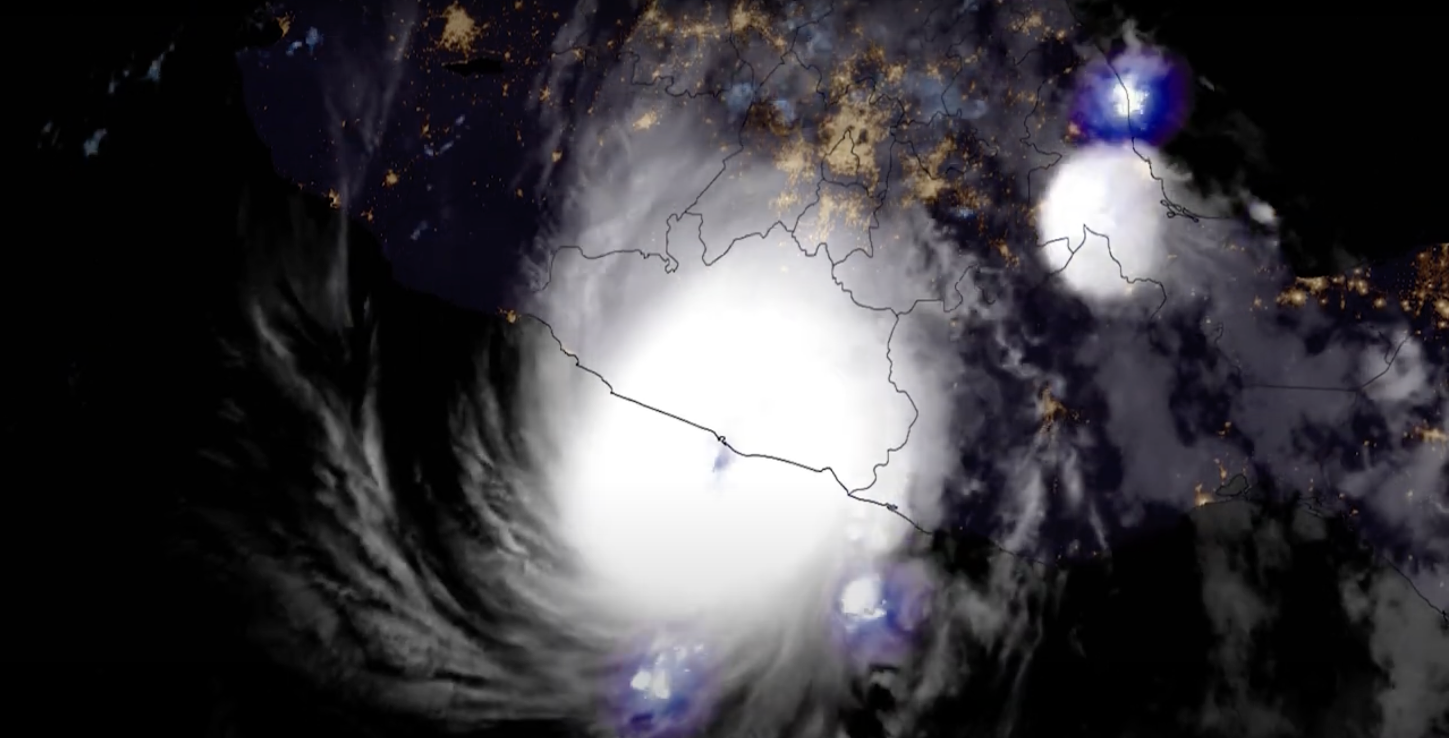 Image of Hurricane Otis off the Atlantic Coast