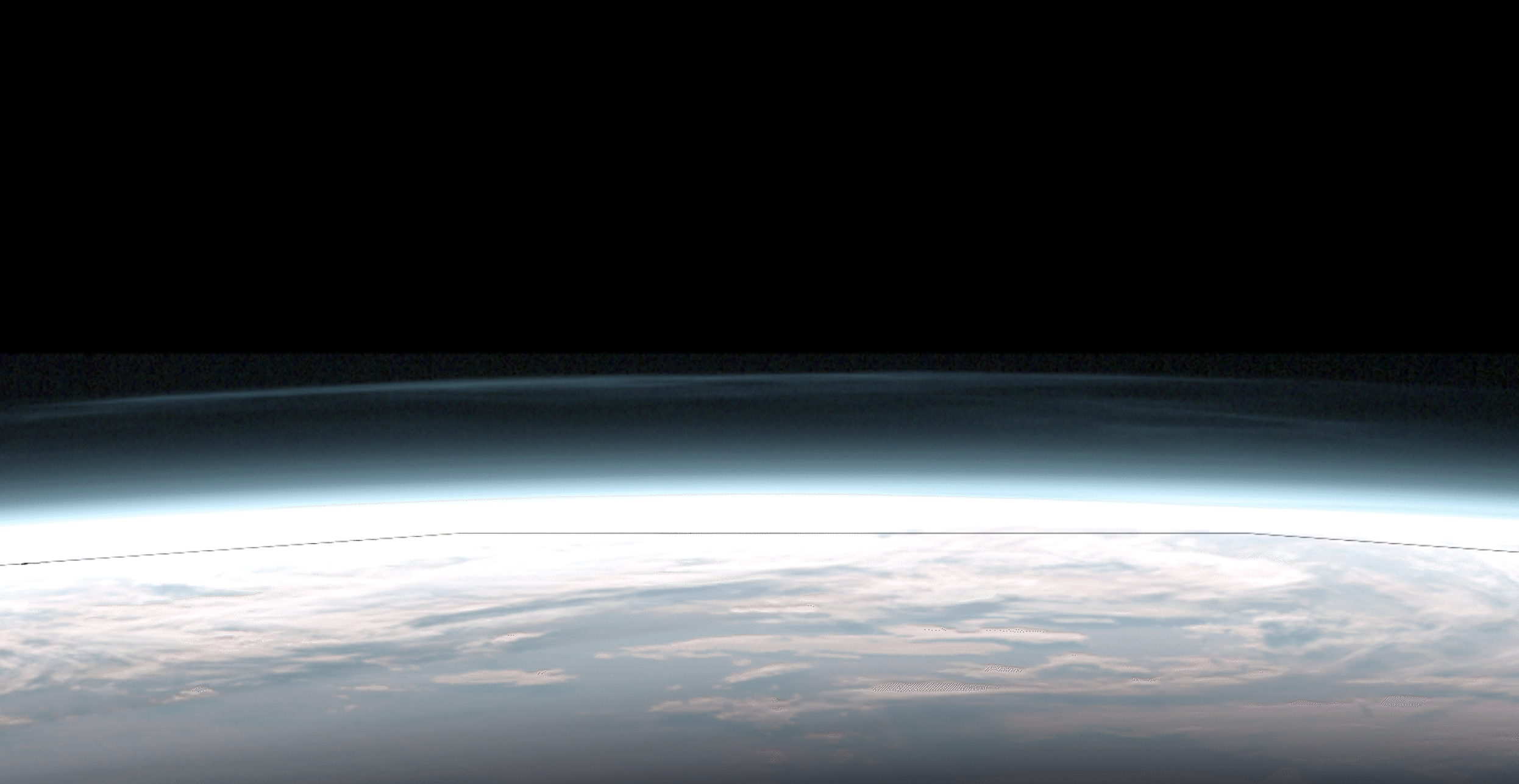 Image of clouds over Antarctica from space.