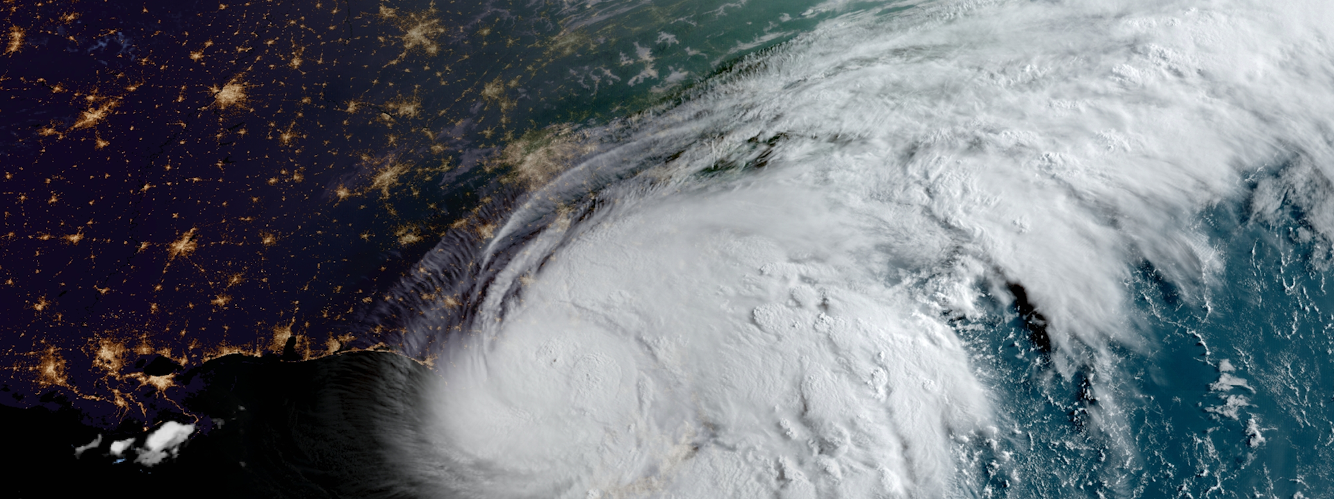 Hurricane Debby over the atlantic ocean seen from space.