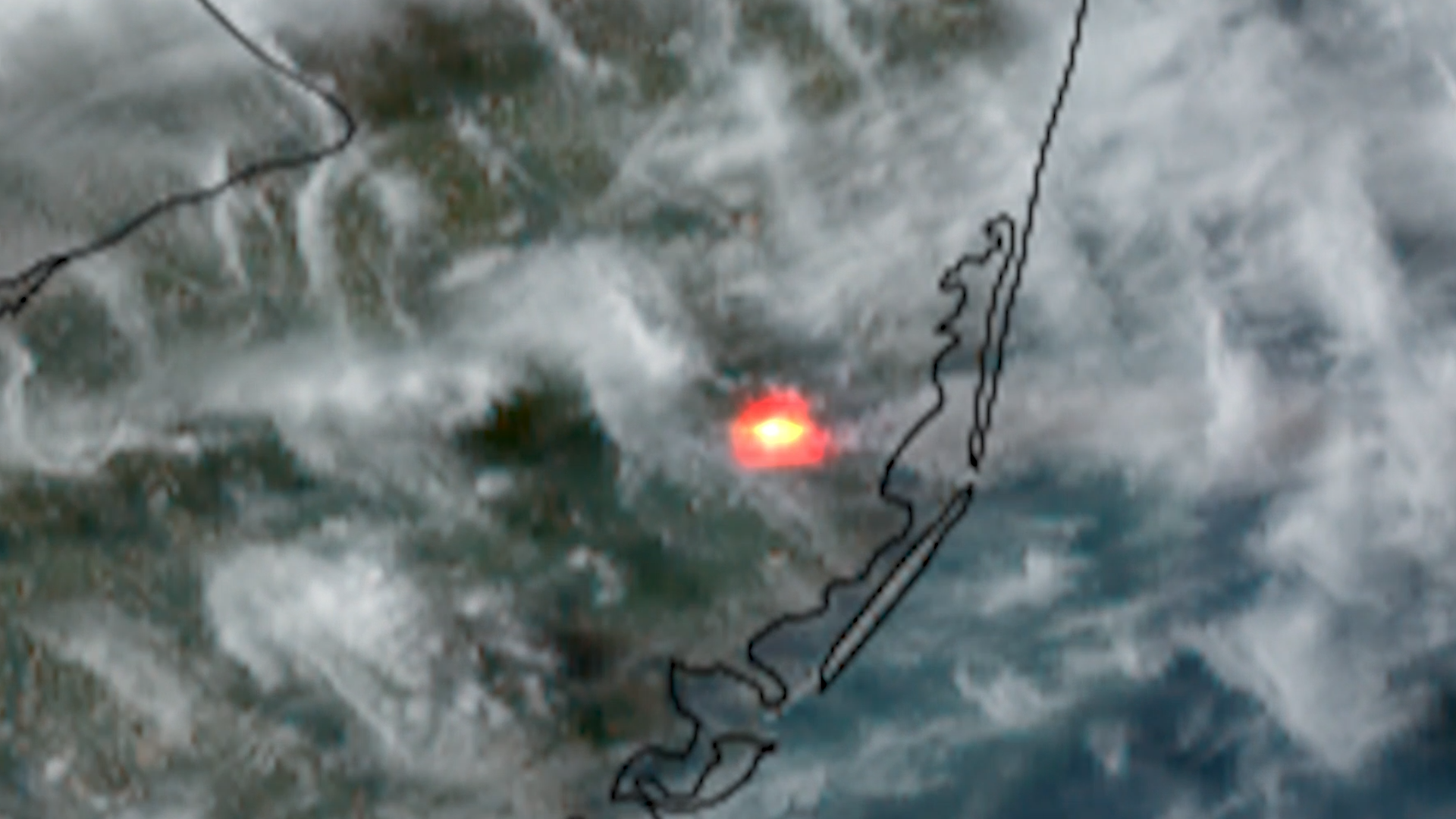 Fires in New Jersey seen from space