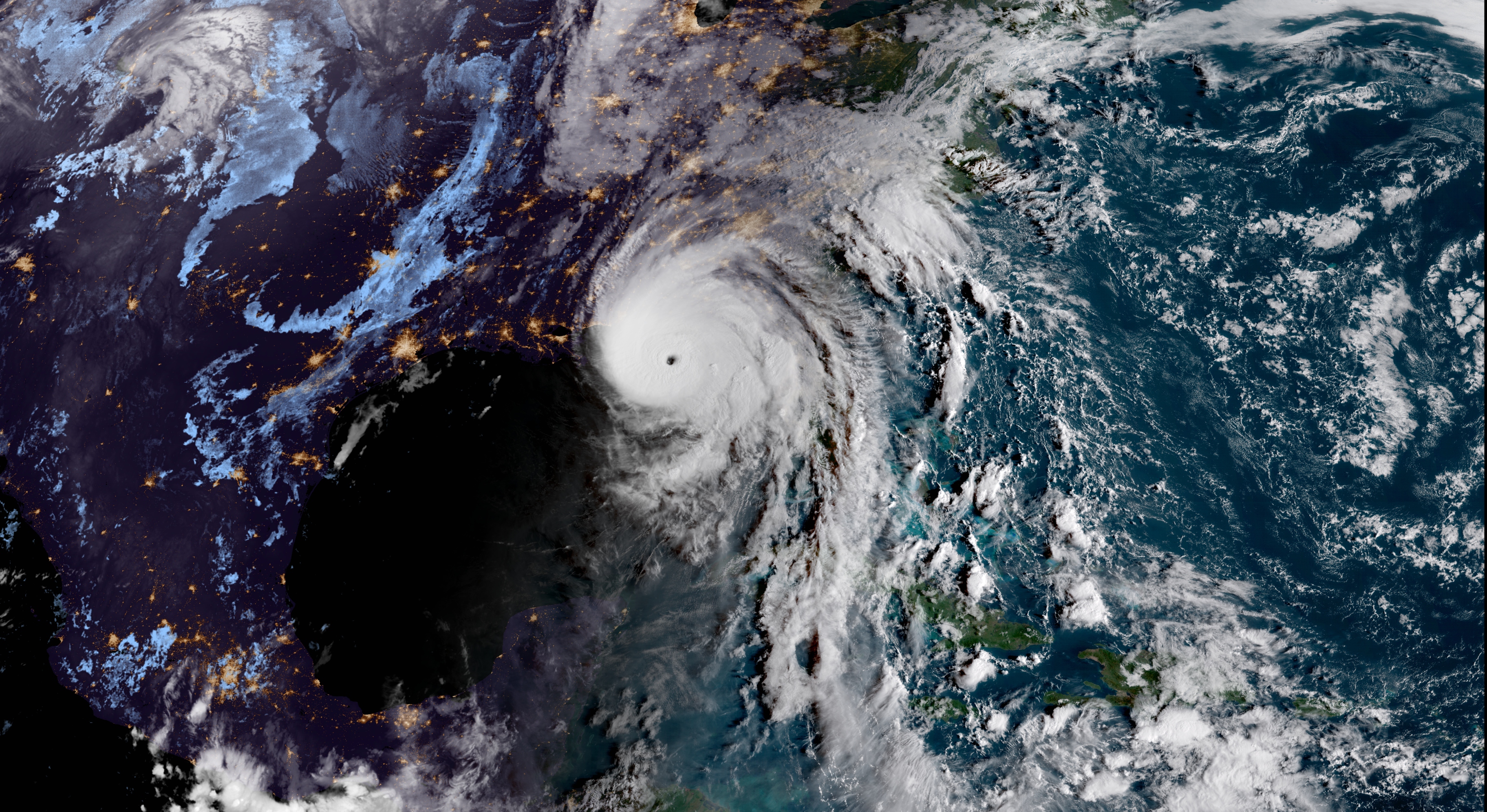Hurricane Michael seen from space.